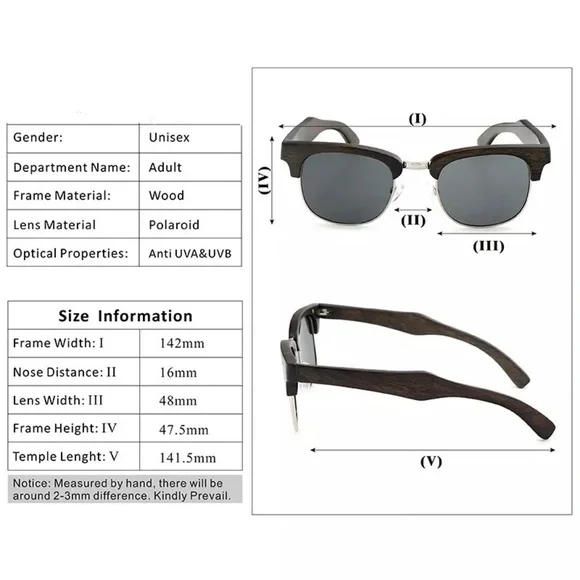 REDMAN RICHARD Wooden Sunglasses - Picture 2 of 2